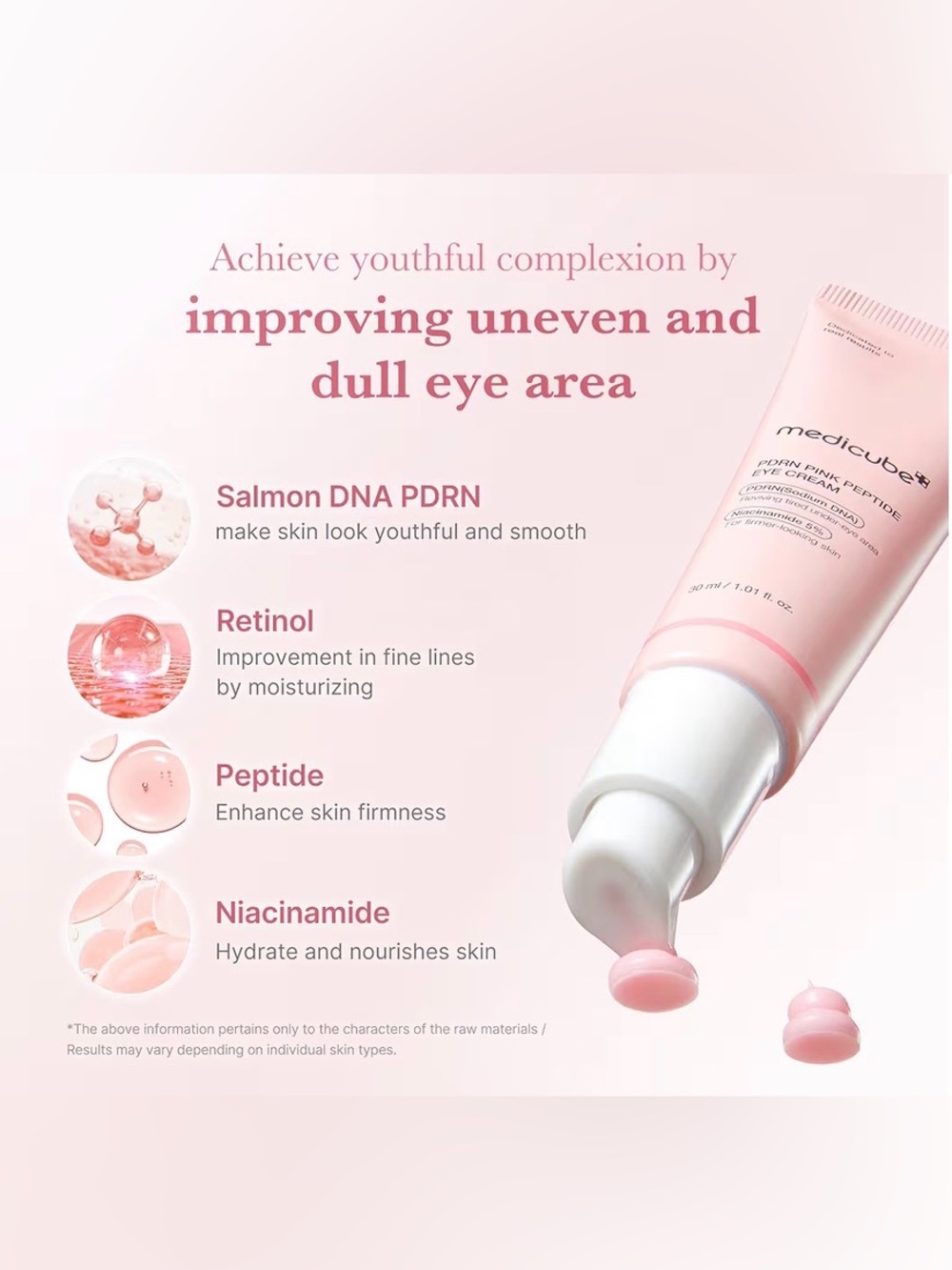 Medicube PDRN Pink Peptide Eye Cream - $28 Retail - Picture 3 of 5